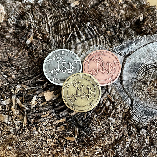 Seal Of Balam || Goetia Coin Balam Coin, Pendant, Keychain, Pin Badge 33Mm | 1.25 Inch; 40mm | 1.5 Inch
