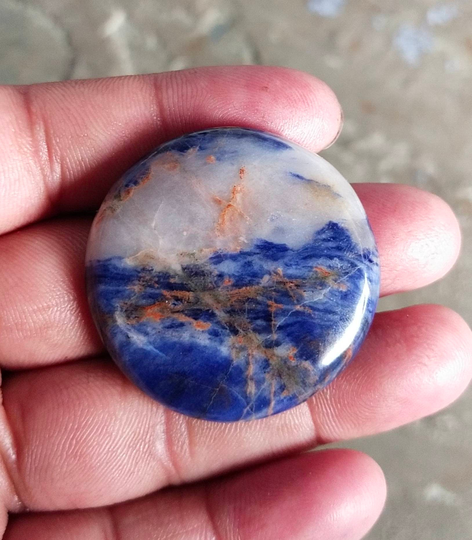 Natural Sodalite Cabochons, 37x37mm, 73.55Cts, ...k3794