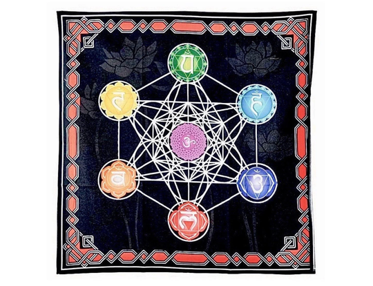 Altar Cloth/Sacred Geometry Cloth/Table Cover/Wall Art