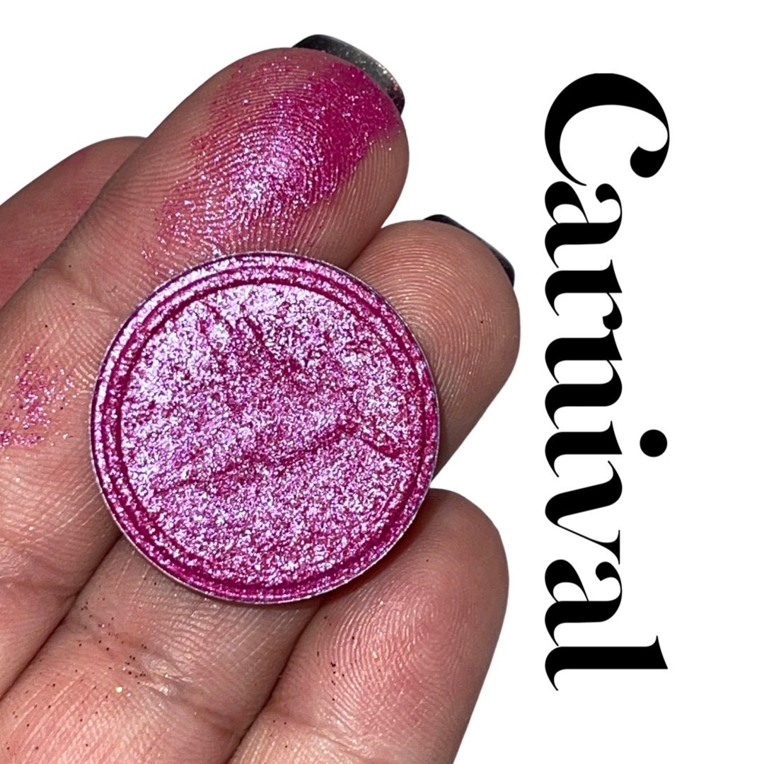 Carnival - Hand Blended Pressed Glitter Eyeshadow Pigment Shadow Singles Custom Blend Single