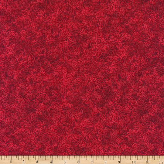 Meadow Mini Leaf Blender Wine Dark Red Timeless Treasures 44 Inches Wide Cotton Quilting Fabric Tt-C8500-Wine-Meadow