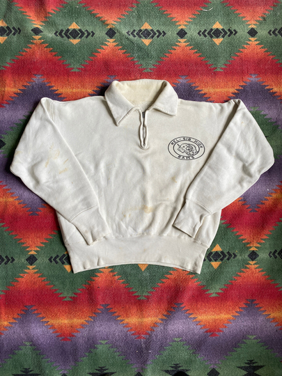 Vintage 1950S/1960S Quarter Zip School Sweatshirt