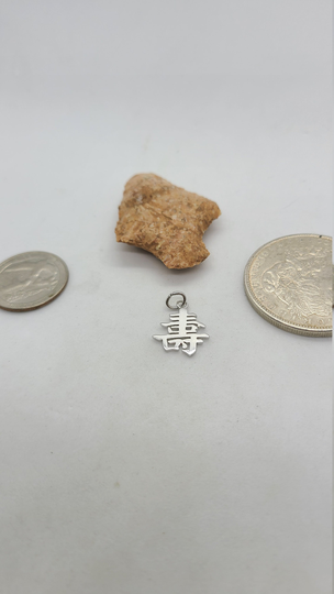 sterling Silver Chinese Letters Charm