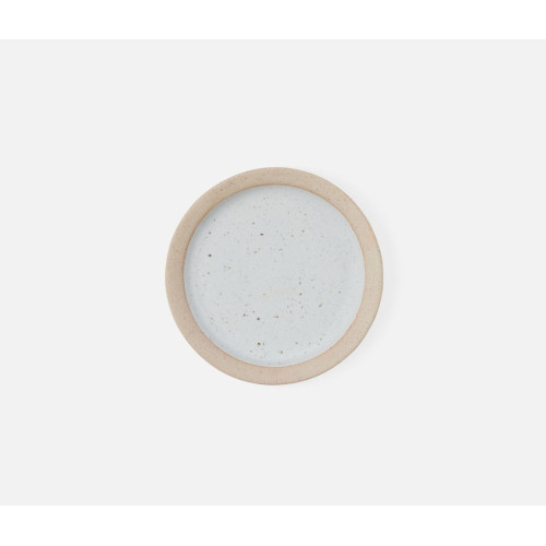 Blue Pheasant Rivka White Salt Glaze Bread Plate, Pack Of 4