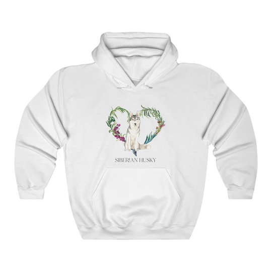 Siberian Husky Women's Unisex Heavy Blend Hoodie Sweatshirt