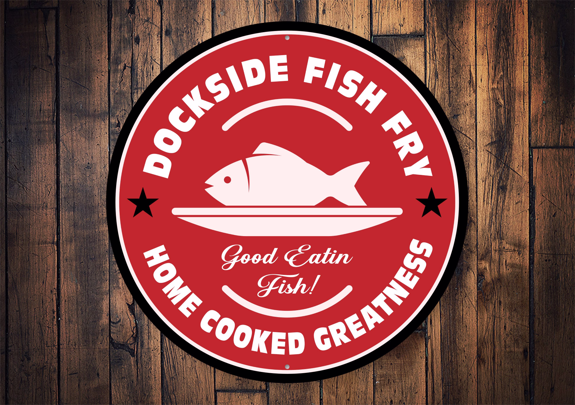 Fish Fry Sign, Custom Decor, Personalized Fry, Gift, Best Fried Fish, Food Seafood Home