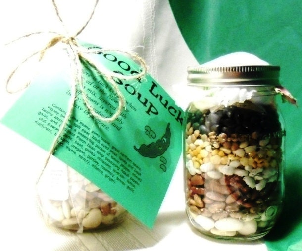 Jar Soup Mix, Good Luck Mix in A Mason