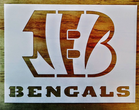 Bengals 9x12 Stencil