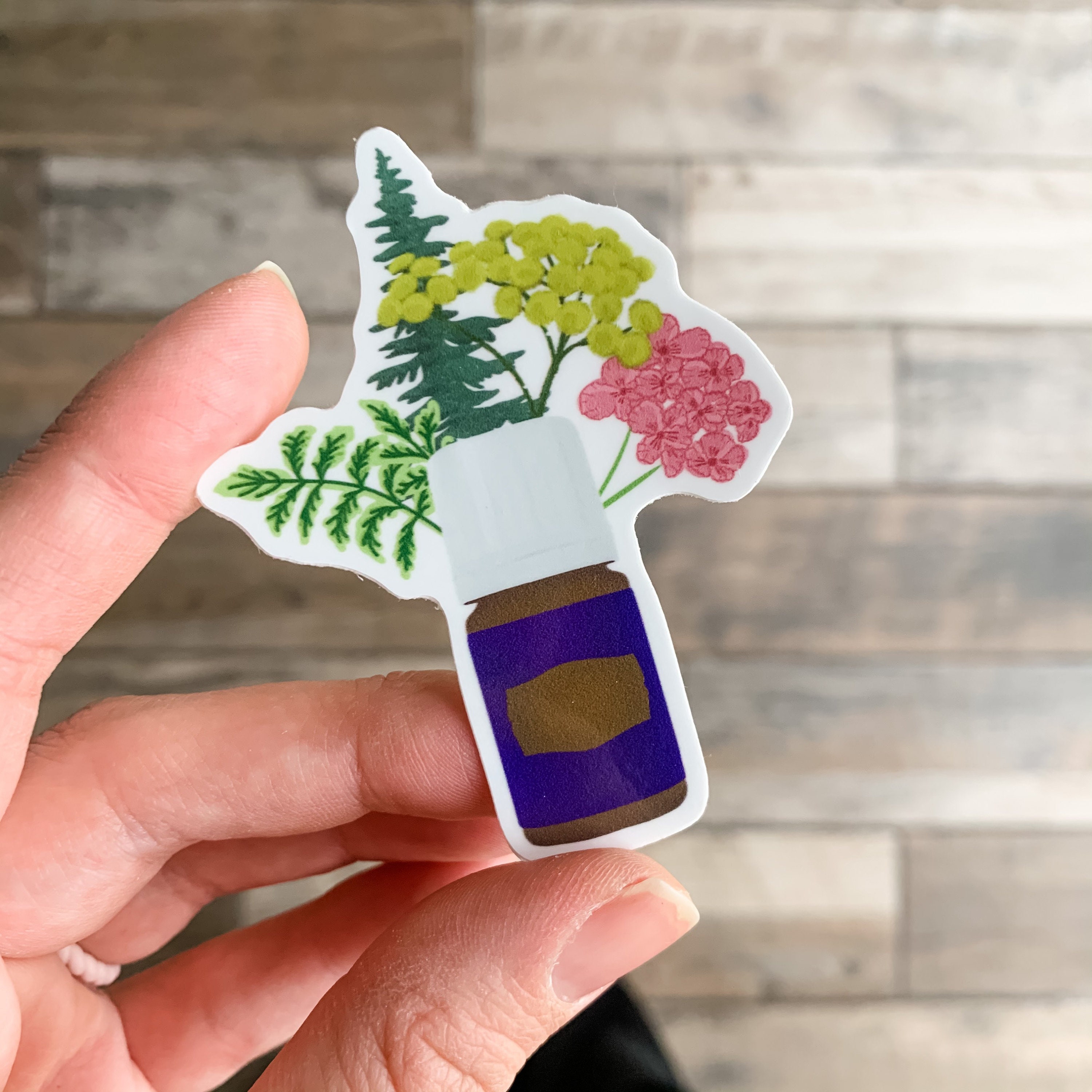 Hand-Drawn "BRavery Blend Sticker || Vinyl Tumbler Essential Oil Sticker"