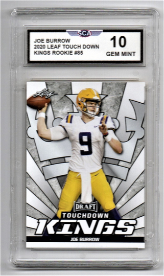 Joe Burrow 2020 Leaf Draft Touchdown Kings Rookie Card