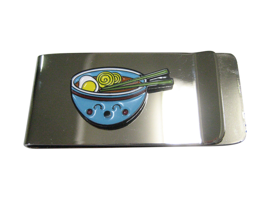 Colorful Happy Ramen Noodle Bowl Money Clip