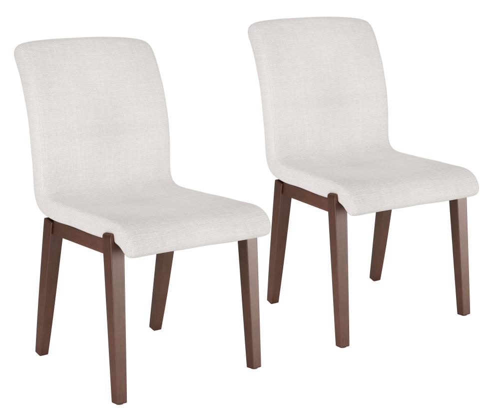 Zuo Modern Set of 2 Hamilton Contemporary/Modern Polyester/Polyester Blend Upholstered Dining Side Chair (Wood Frame) in Brown | 100718