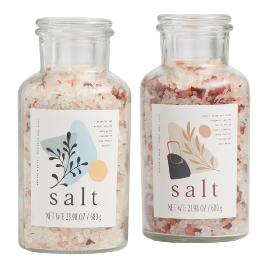 A&G Glass Abstract Bath Salts: White by World Market