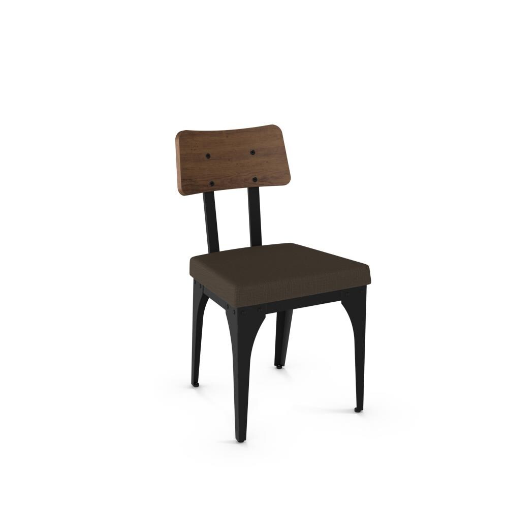 Amisco Set of 2 Symmetry Contemporary/Modern Polyester/Polyester Blend Upholstered Dining Side Chair (Metal Frame) in Brown | 31669-WE/2B25HCF487