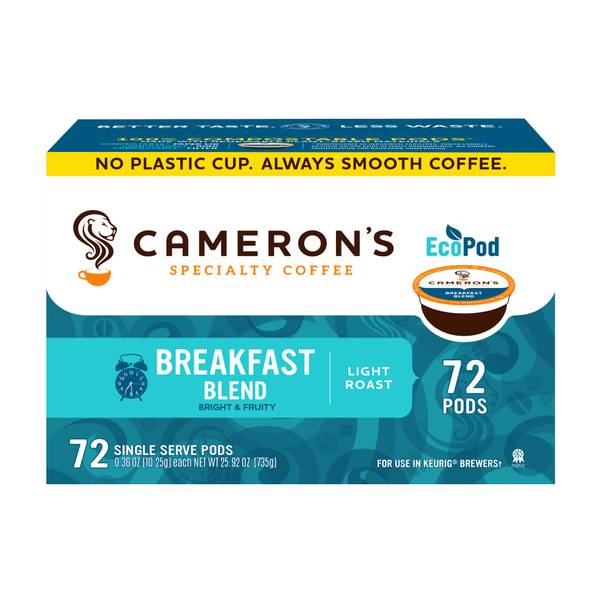 Cameron's Coffee 72 Count Breakfast Blend Coffee
