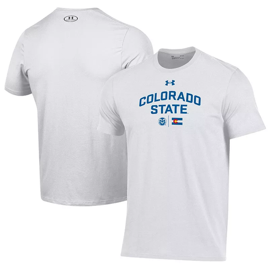 Men's Under Armour White Colorado State Rams Pride T-Shirt, Size: Medium