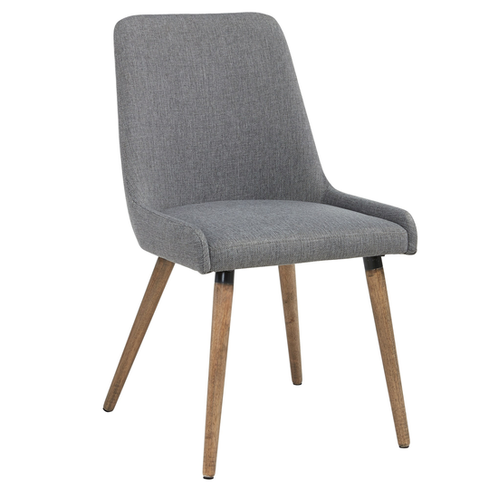 Worldwide Homefurnishings Set of 2 Contemporary/Modern Polyester/Polyester Blend Upholstered Side Chair (Metal Frame) in Brown | 202-247GY/DG