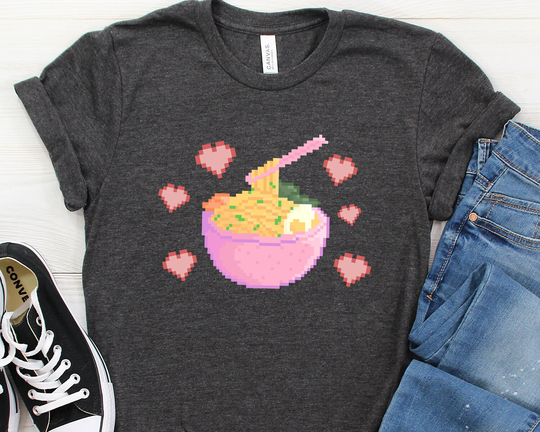 Retro Ramen, Ramen Shirt, Lover Gift, Noodles Noodle T-Shirt, Japanese Food Shirt