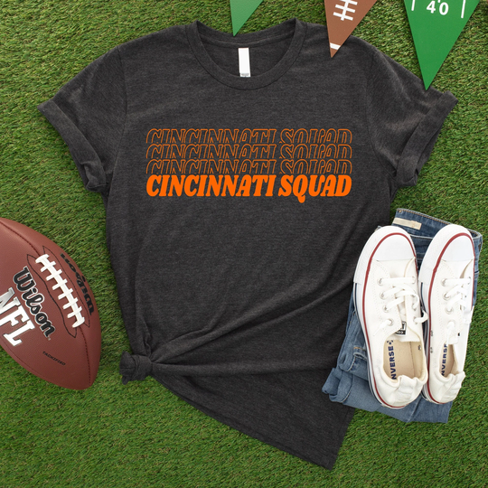Cincinnati Squad T-Shirt, Bengals Shirt, Footbal Fan Football Team Halftime Gift For Him