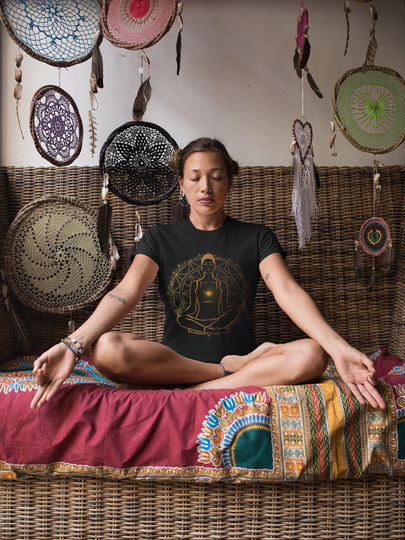 Yoga Chakra Shirt, Sacred Geometry Chakra, Namaste Meditation Mandala Graphic Shirt