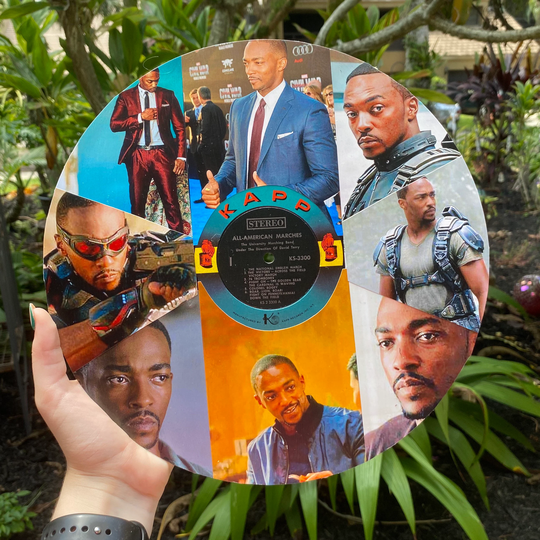 Anthony Mackie Vinyl Collage