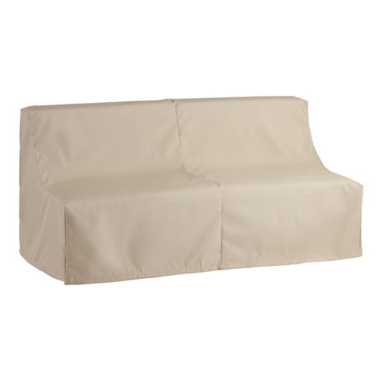 Alicante II Outdoor Patio Bench Cover: Brown - Polyester by World Market