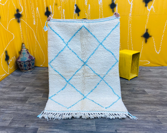 Moroccan Rug | Beni Ourain | 5 Ft X 3.7 (152 cm 110