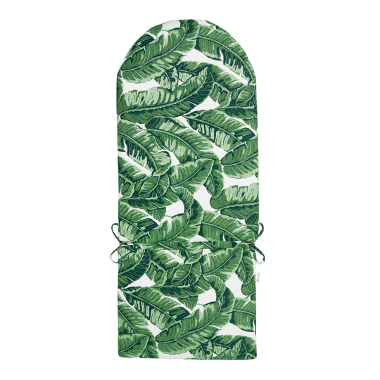 Sunbrella Tropical Leaf Adirondack Chair Cushion: Green - Acrylic by World Market