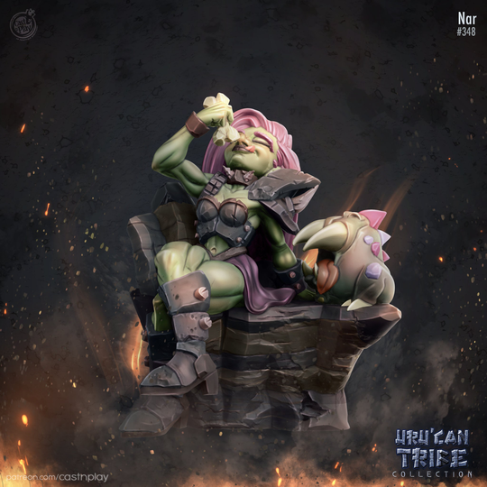 348. Nar 32mm Scale Miniature By Cast'n'play For 28mm-32mm Scale Tabletop Wargaming & Dioramas