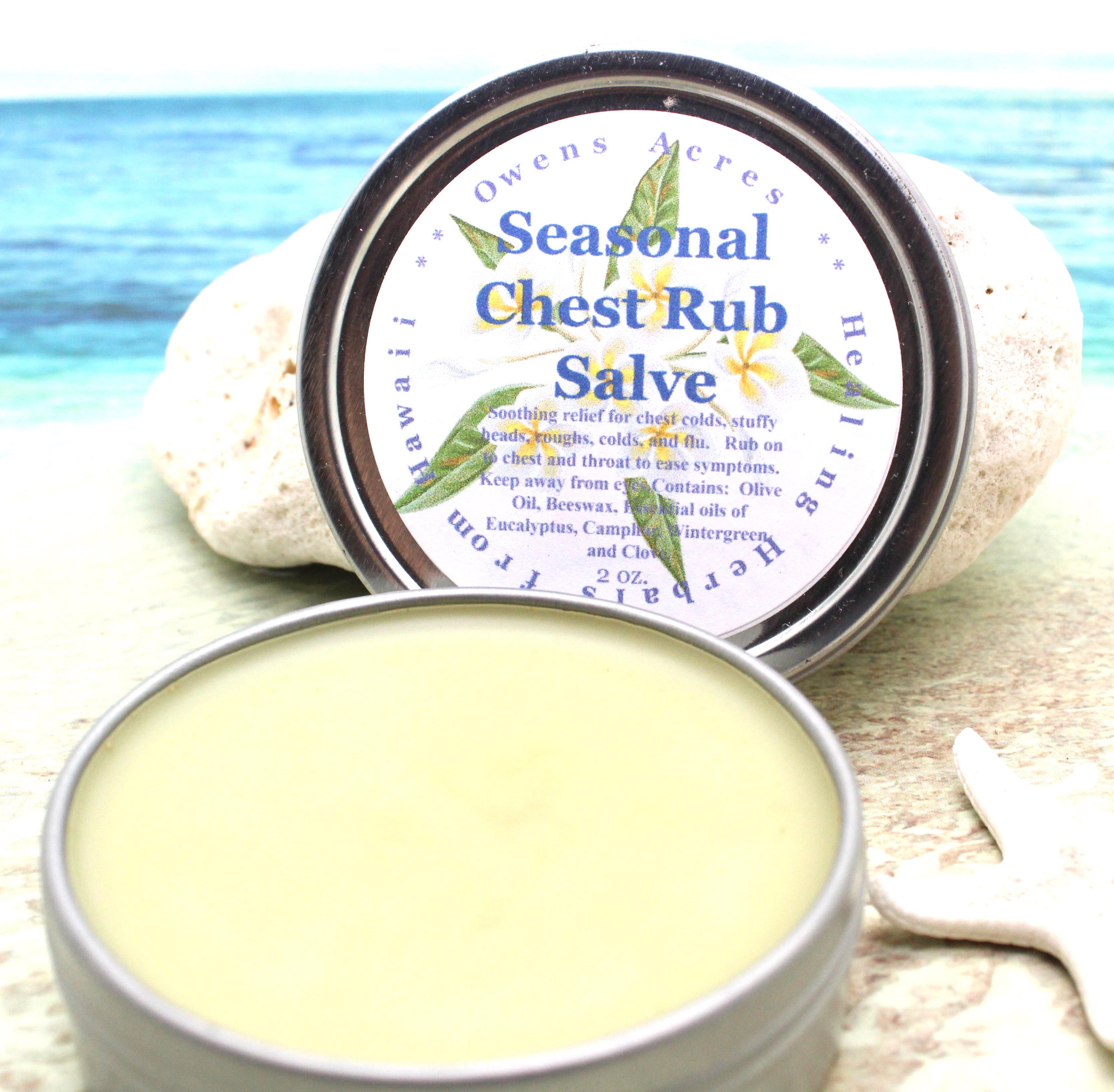 Seasonal Chest Rub/Soothing Herbal Salve Old Fashioned Chest Rub Salve, Balm Ointment Winter Kids