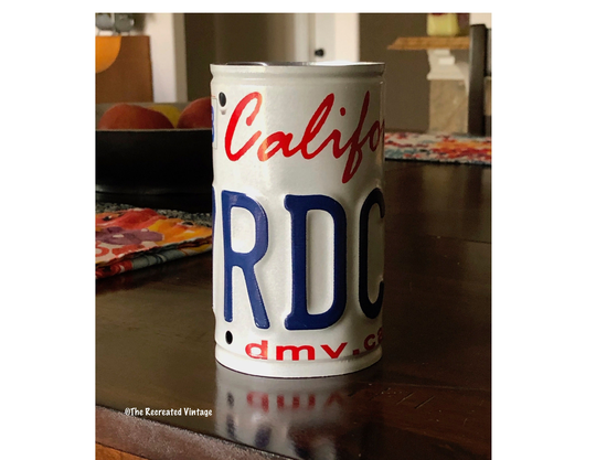 California License Plate Can | Car Lover Gift Desk Accessory Pencil Holder Decor College Dorm Event Centerpiece