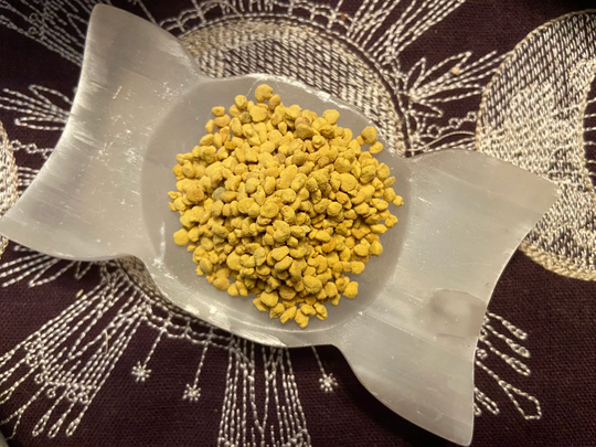 Bee Pollen Granules, Blessing, Cursing, Increase Stamina, Strength & Memory, Attraction, Dried Herbs, All Natural, Pagan, Witchcraft