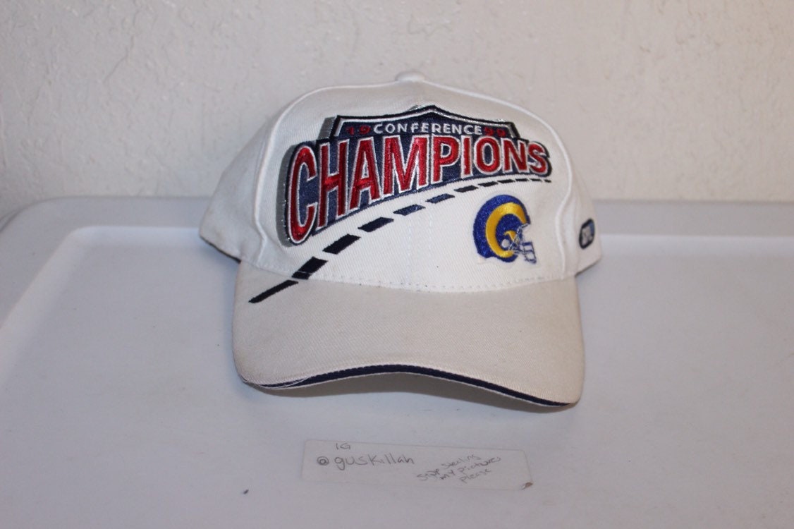 Vintage 90's St Louis Rams Conference Championship Strapback Hat By Spl