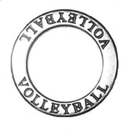 Volleyball Affirmation Band, Jewelry, Charms, Message Band, Sterling Gifts