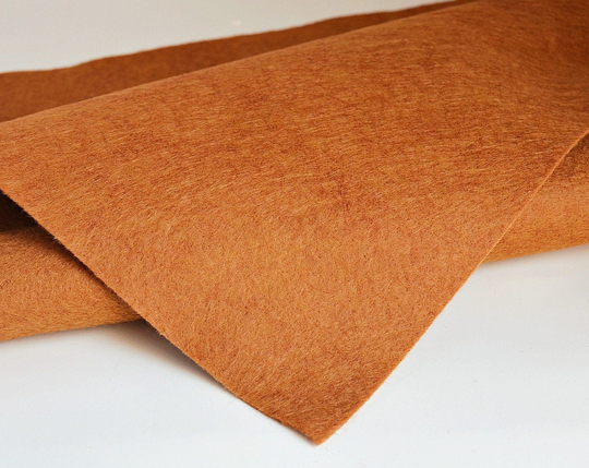 Peat Moss Wool Felt, Merino Blend Felt Yardage, Fabric, Brown Peat Moss Yardage