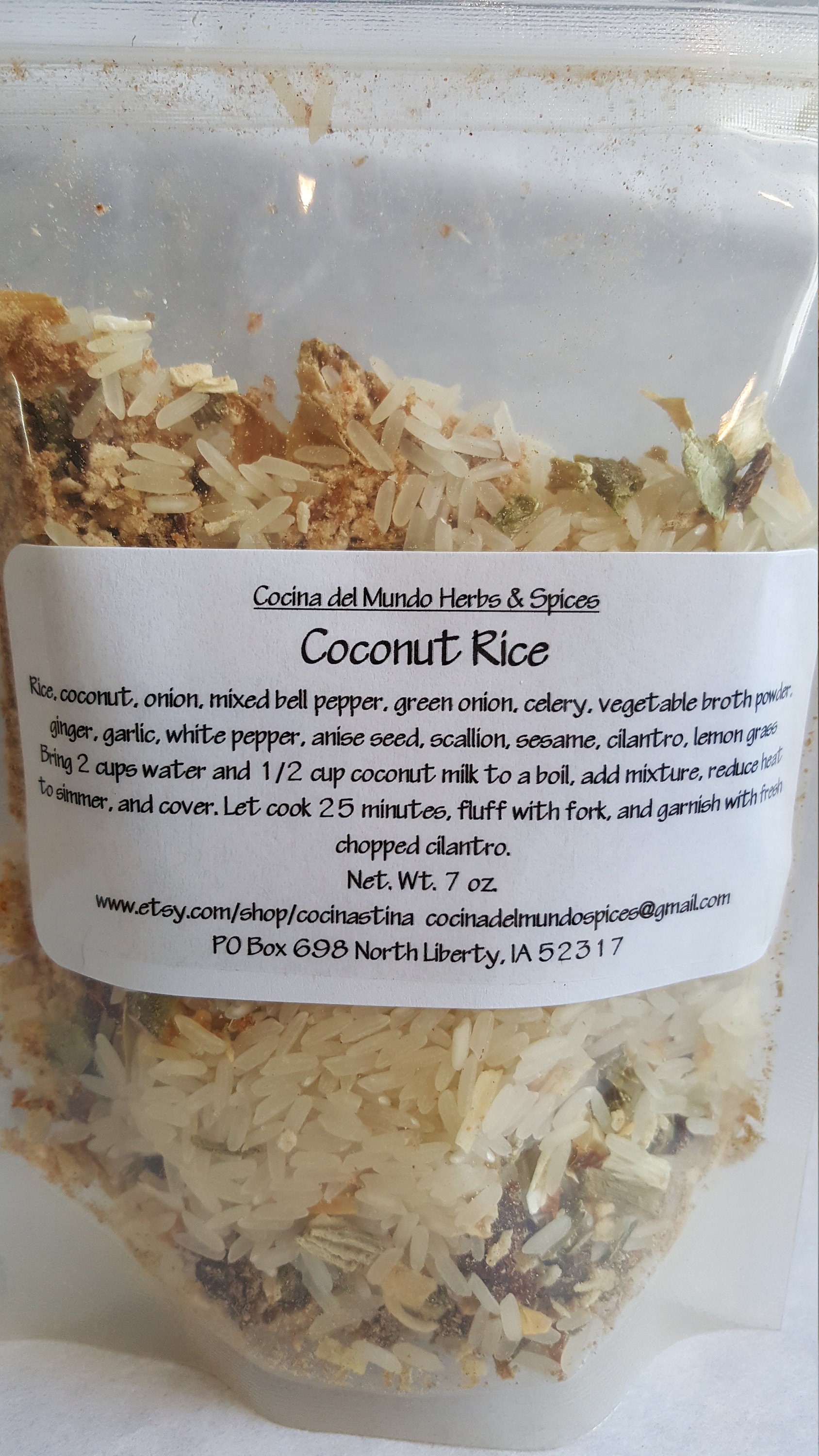 Coconut Rice, Vegan