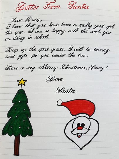 Custom Handwritten Letter From Santa, Christmas Cards, For Kids, Special Santa Claus, North Pole Letters