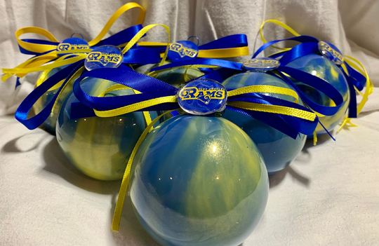 Los Angeles Rams Inspired Christmas Ornaments, Ornament