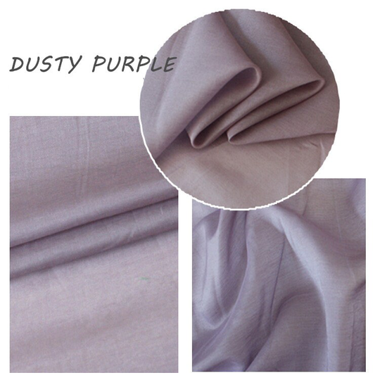 9 Momme Silk Cotton Blended Fabric For Dress Lining, Solid Color 30 70 Lining Design, 41 Colors