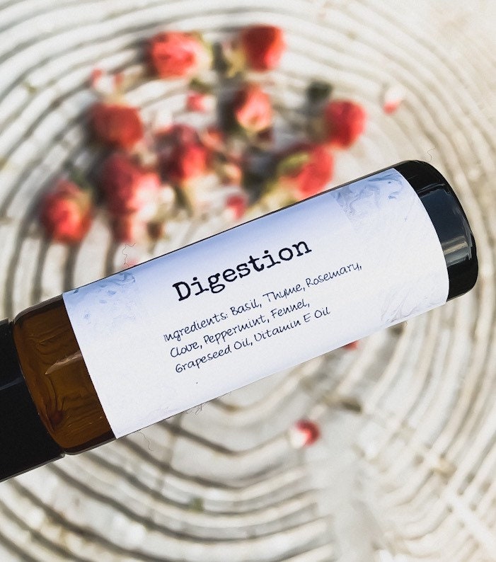 Digest Essential Oil Rollerball Blend 10Ml, Digestion, Organic, Oils, Self Care, Personal Gift