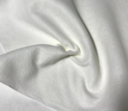 White - Wool /Rayon Blend Felt Fabric