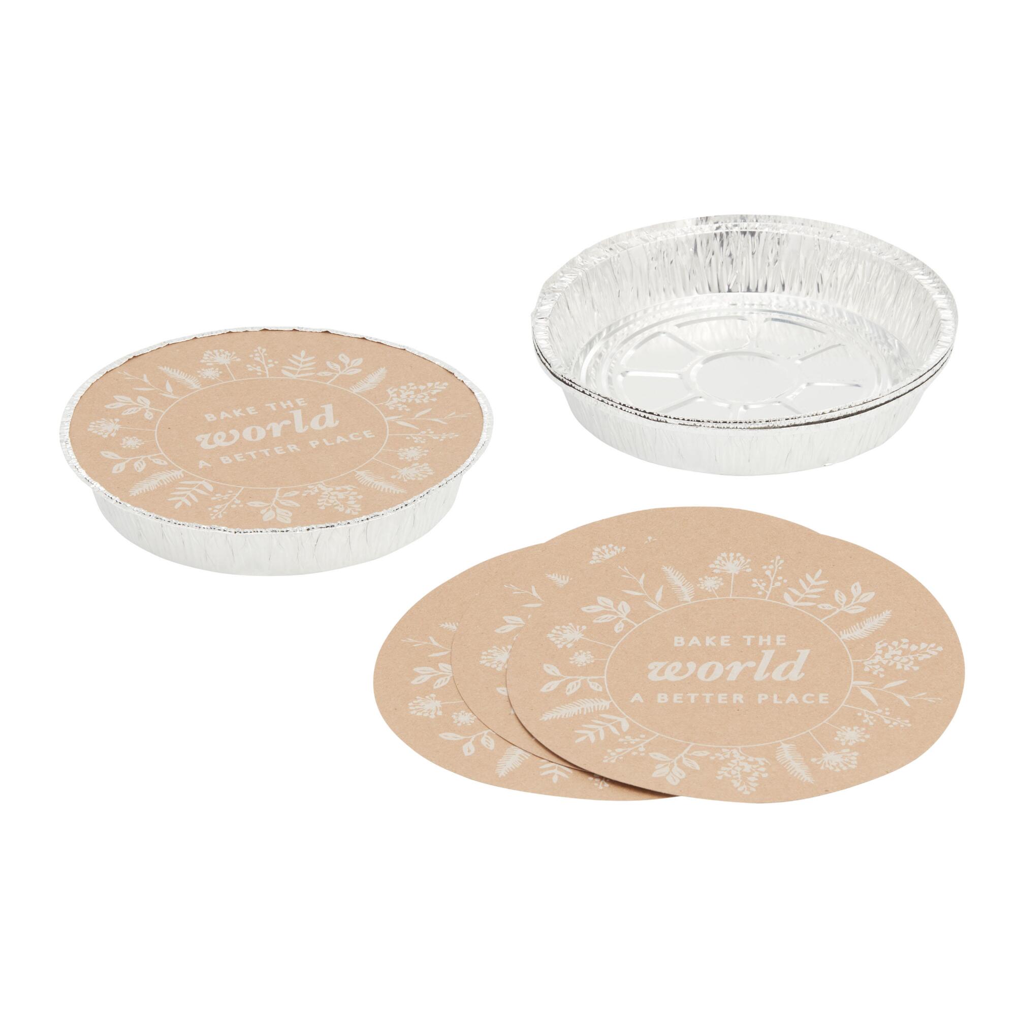 Round Bake the World Bake Away Pans with Lids 4 Pack: Multi - Aluminum by World Market