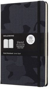 Moleskine Limited Collection Notebook Blend, Large, Ruled, Black Camouflage, Hard Cover (5 x 8.25) Moleskine Author