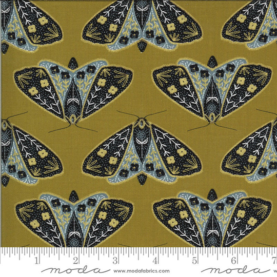 Dwell in Possibility Fabric Umber 48311 18M Moda Metallic(M6944 Last Yard On The Bolt