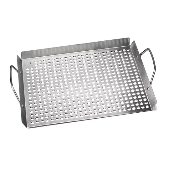 Outset Stainless Steel 11" x 17" Grill Topper Grid, Multicolor, 11"X17"