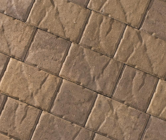 CastleLite Carriage Stone 6-in L x 6-in W x 2-in H Mojave Blend Concrete Paver in Brown | Q070.110.66.B3