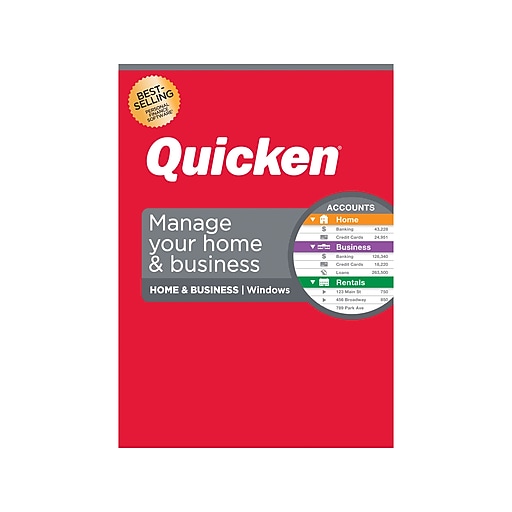 Quicken Home & Business for 1 User, Windows, DVD (170264)