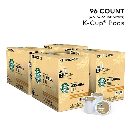 Starbucks Veranda Blend Coffee, Keurig K-Cup Pods, Light Roast, 96/Carton (9577)
