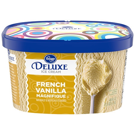 Kroger Deluxe French Vanilla Magnifique Ice Cream - 48.0 fl oz