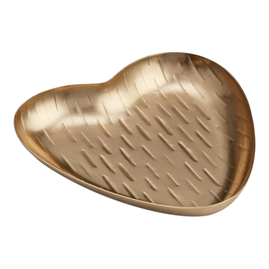 Etched Gold Heart Trinket Dish - Iron by World Market